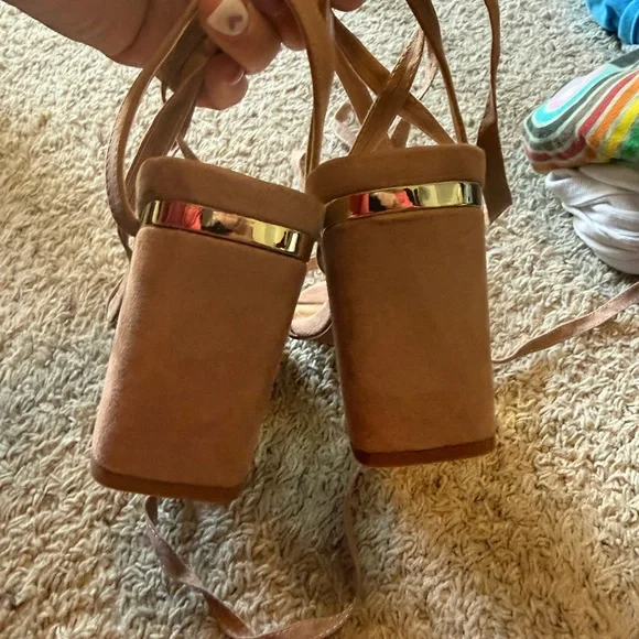 Lulu's Brown Strappy Heels - Picture 3 of 5